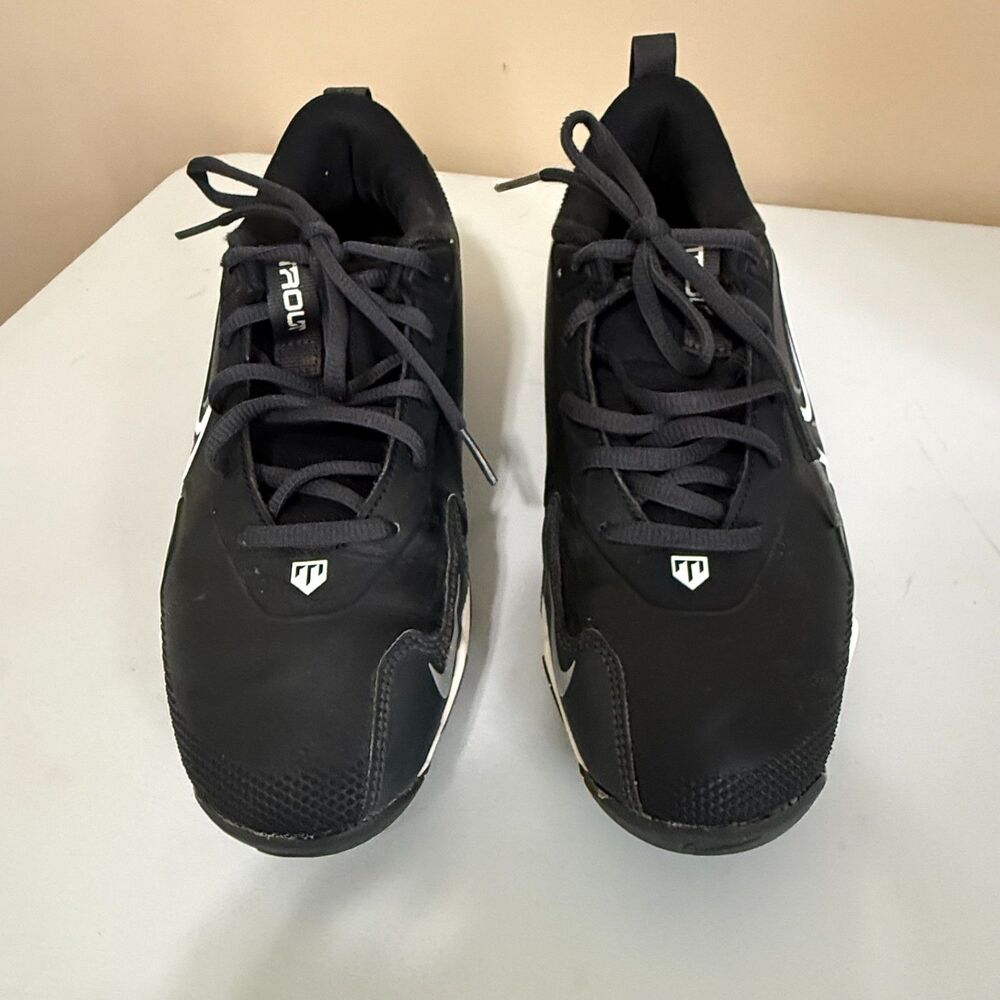 Nike Alpha Huarache 4 Keystone Youth Baseball Cleats Black Size 6Y